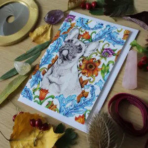 A6 Greeting Card - French Bulldog