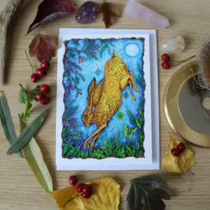 A6 Greeting Card - Lunar Hare